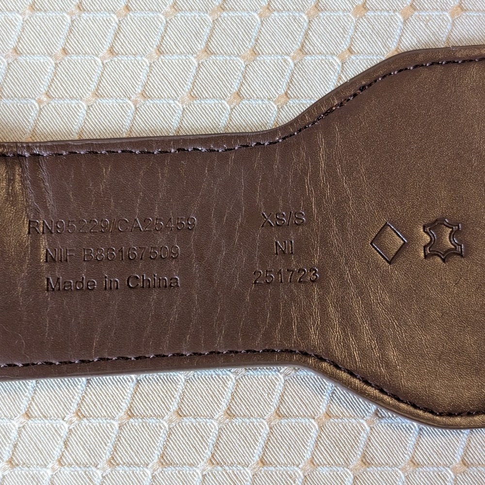 NWT Ted Baker Wide Waist Shaped Belt,XS,S - Picture 5 of 9